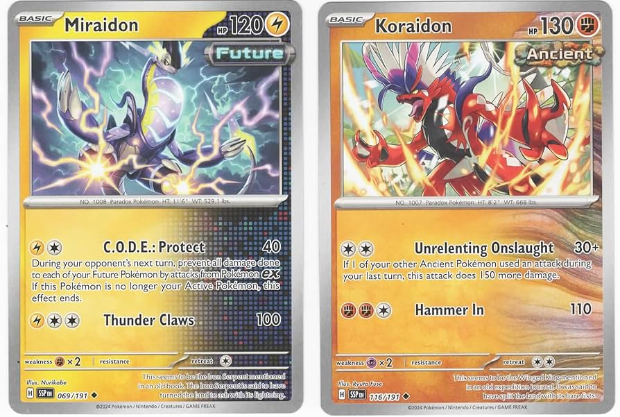 PSA10連番 コライドン ミライドン Koraidon Pokémon SEQ PSA 10 Miraidon Koraidon ex SAR Scarlet & Violet 2023